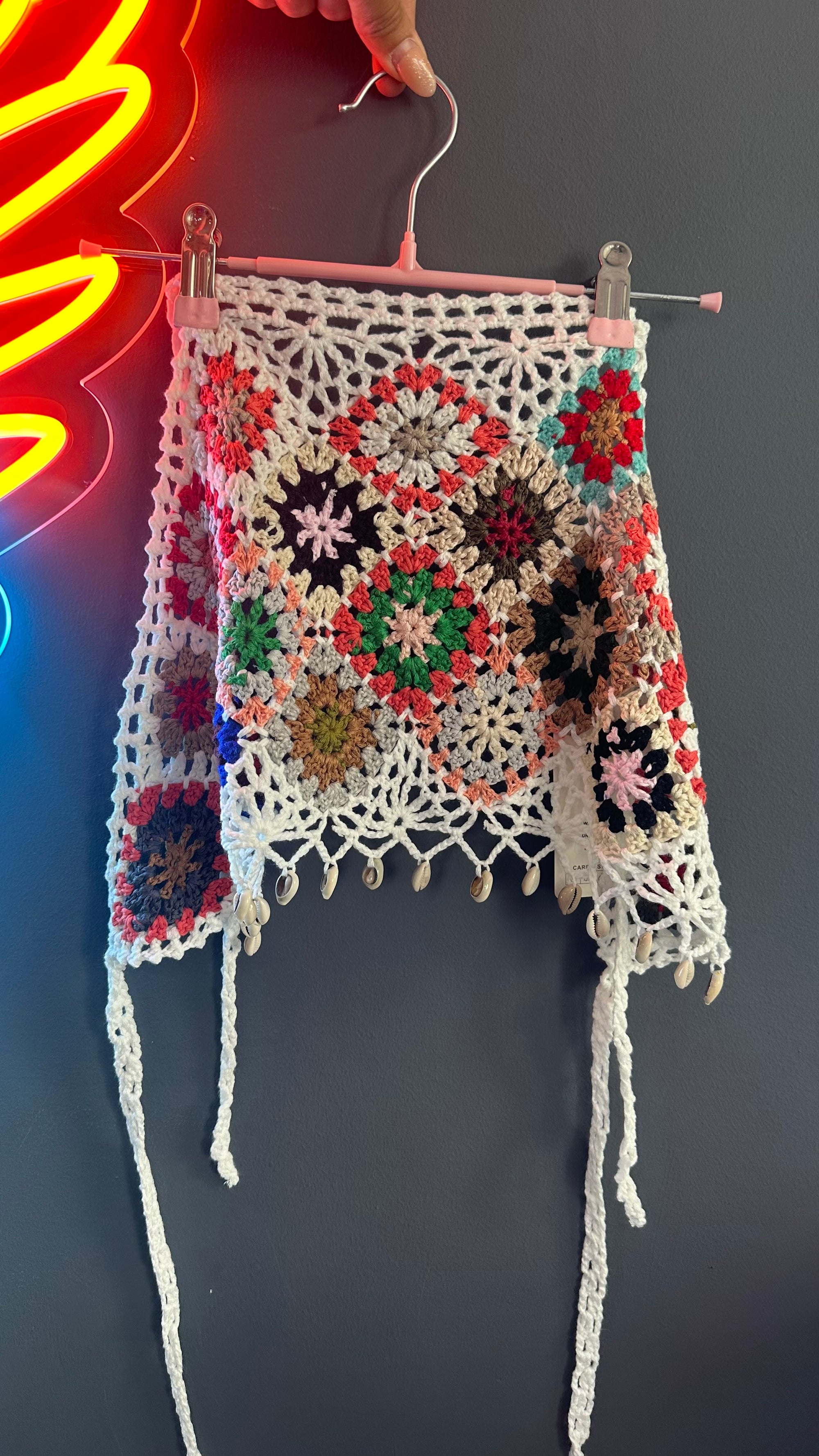 Top crochet conchas