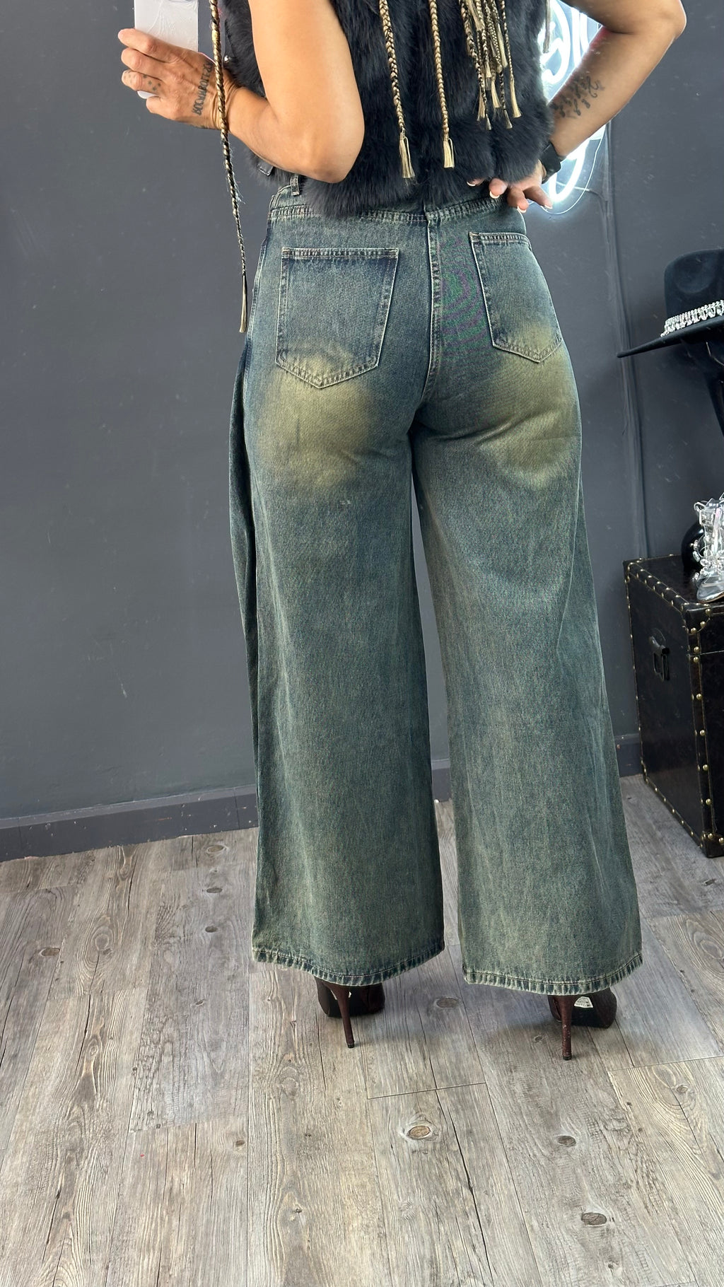 Pantalón vaquero cruzado