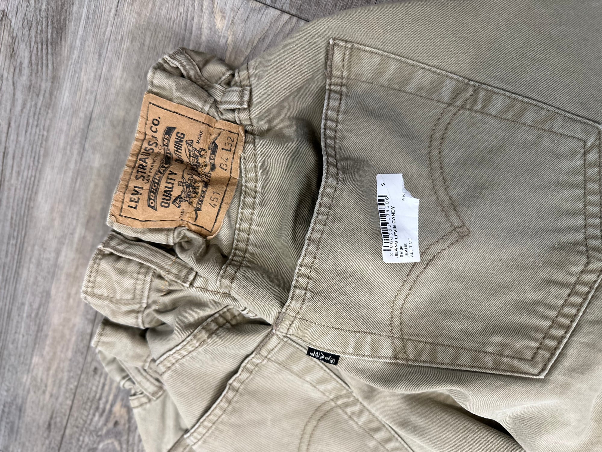 Jeans Levis candy beige S 03
