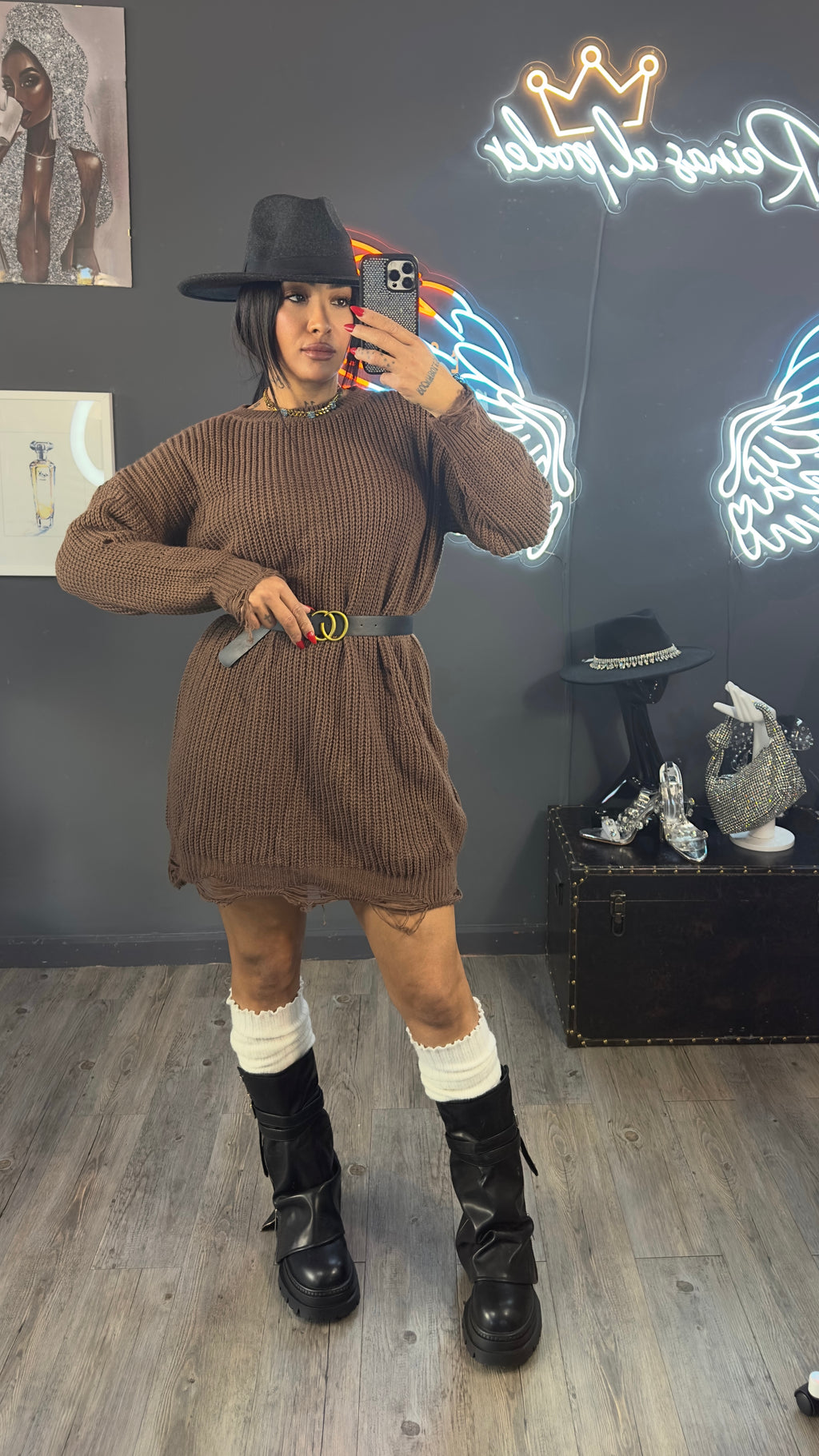 Jersey vestido over size