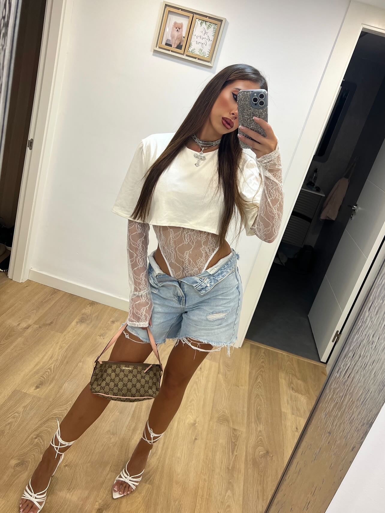 Body encaje top