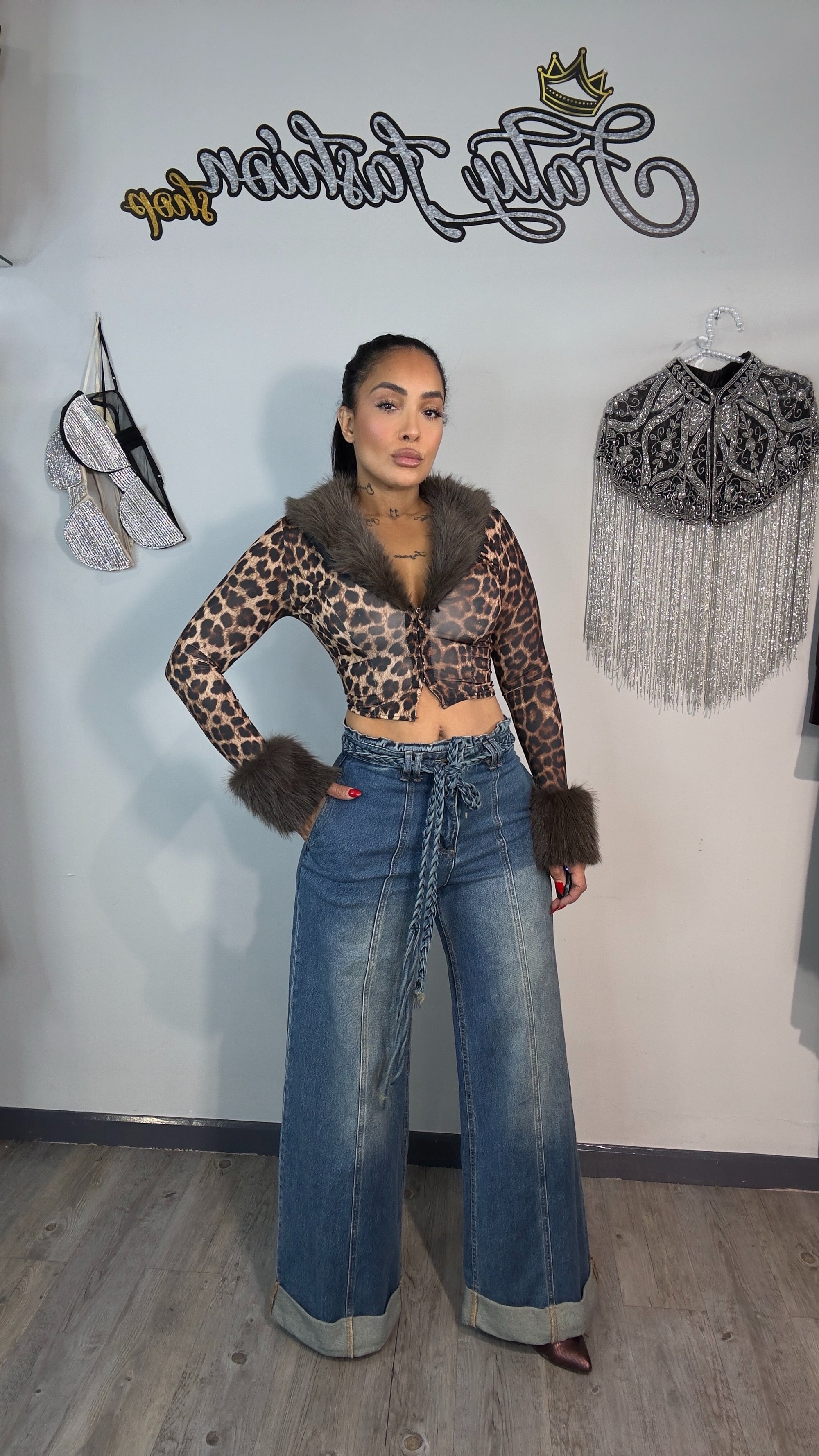 Rebeca Wild Couture Fur Animal print