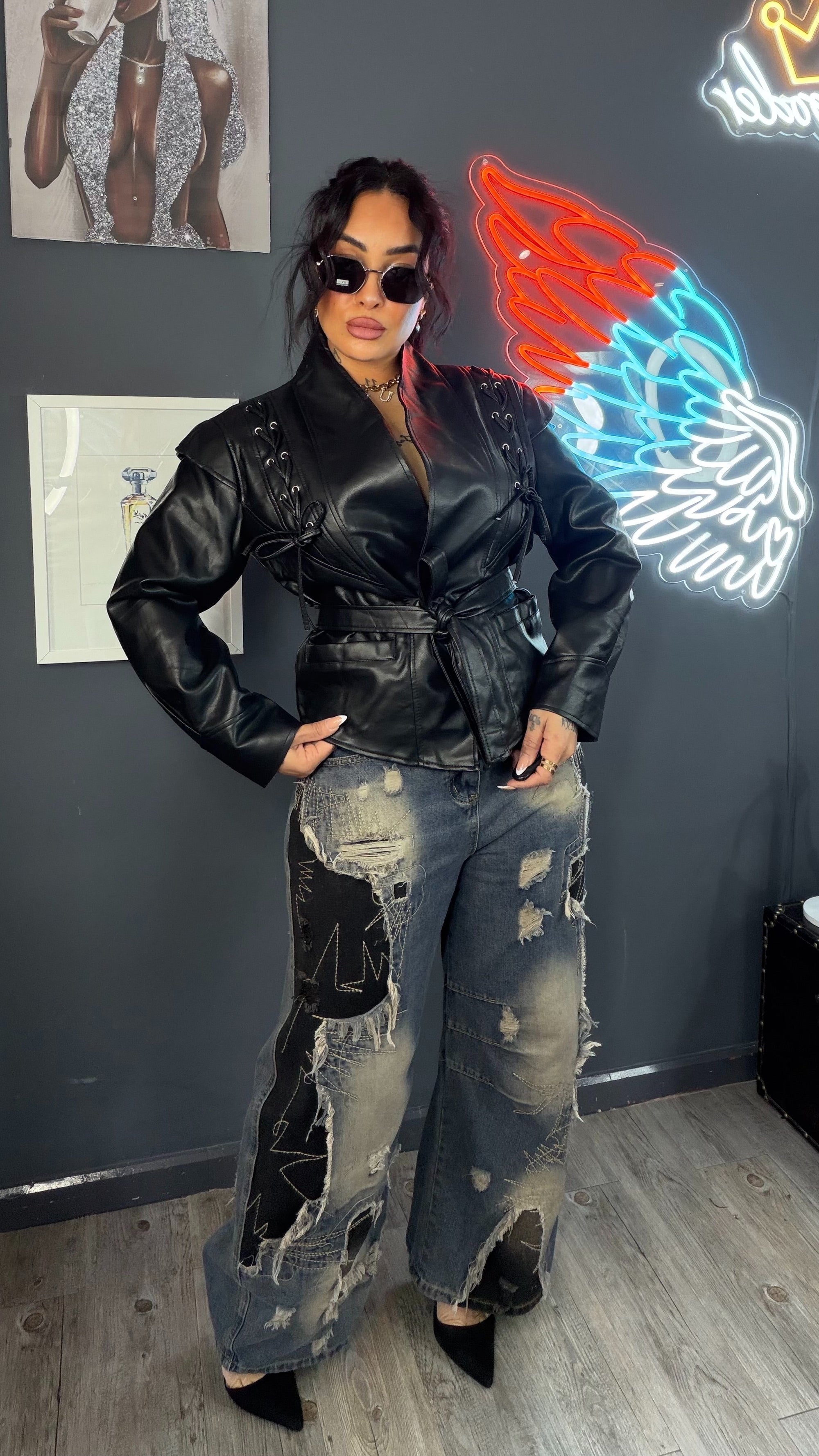 Chaqueta Blazer “Reina Blindada” premium alta calidad