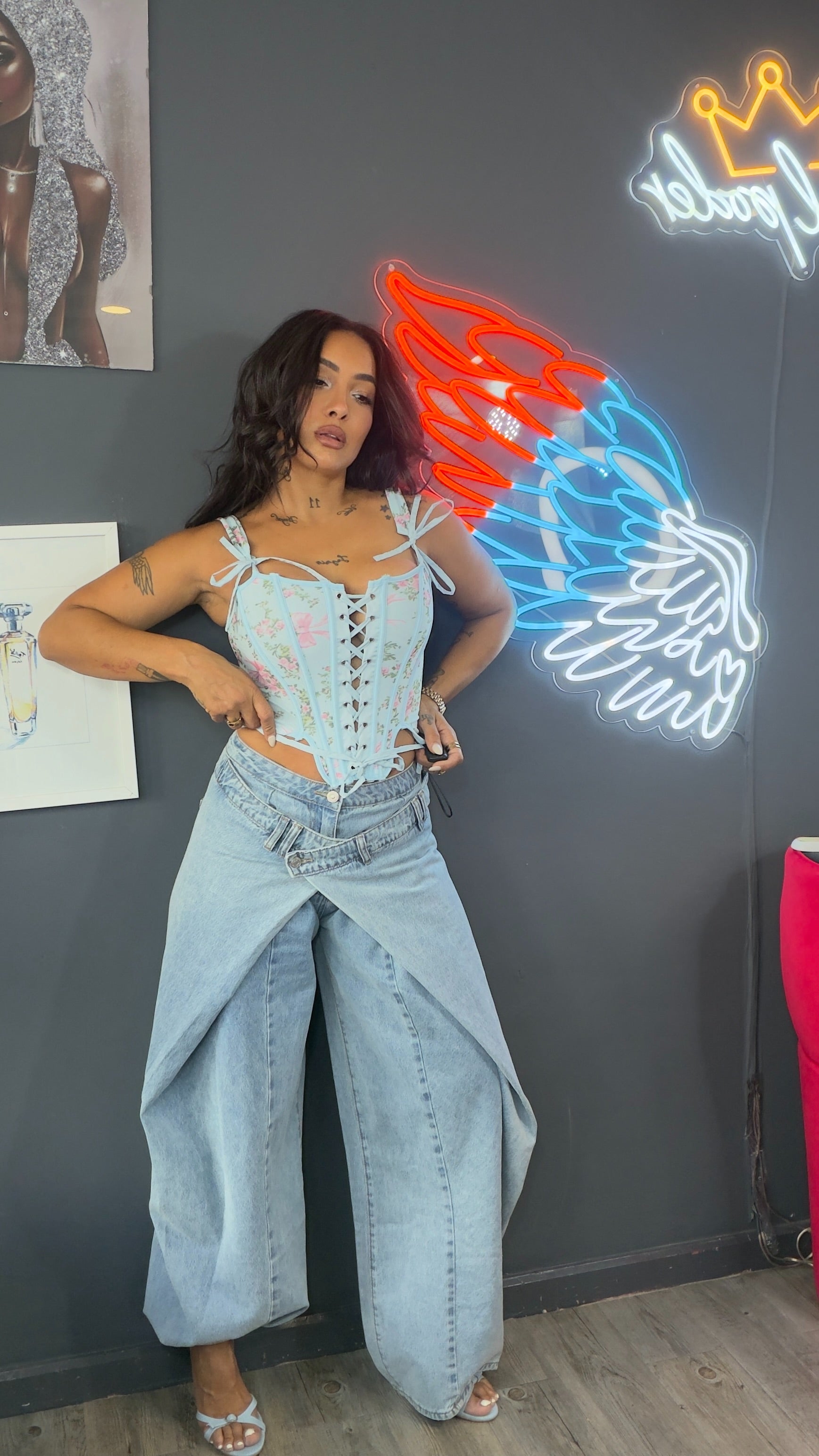 Jeans doble cintura