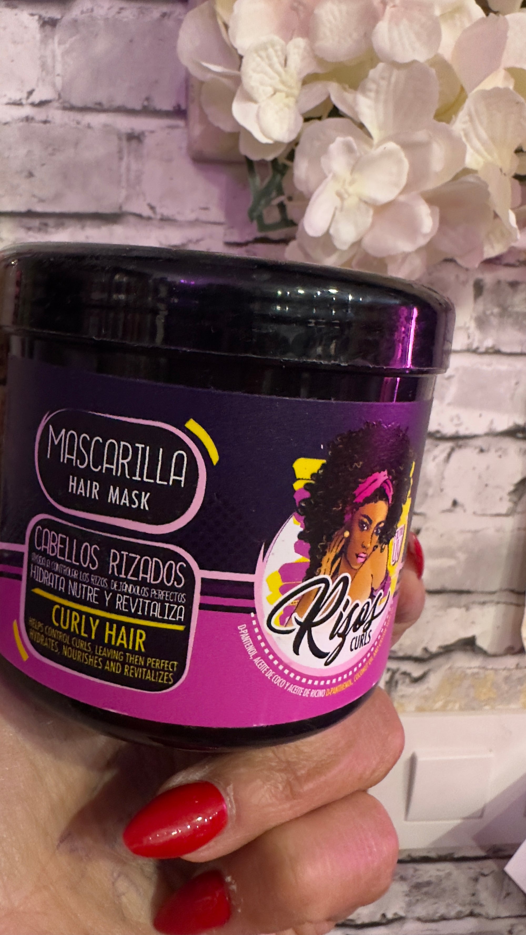 Mascarilla rizos con aceite de coco