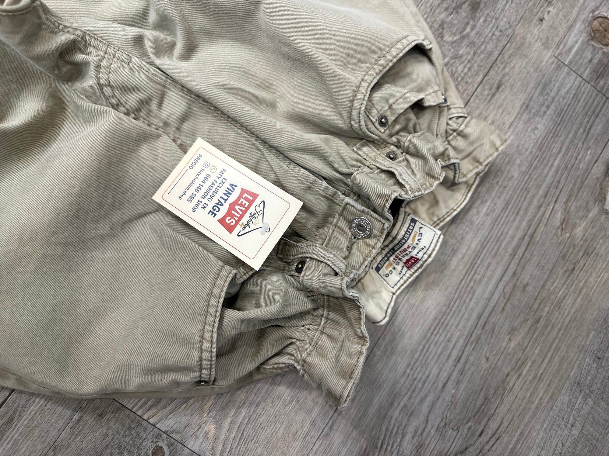 Jeans Levis candy beige S 03