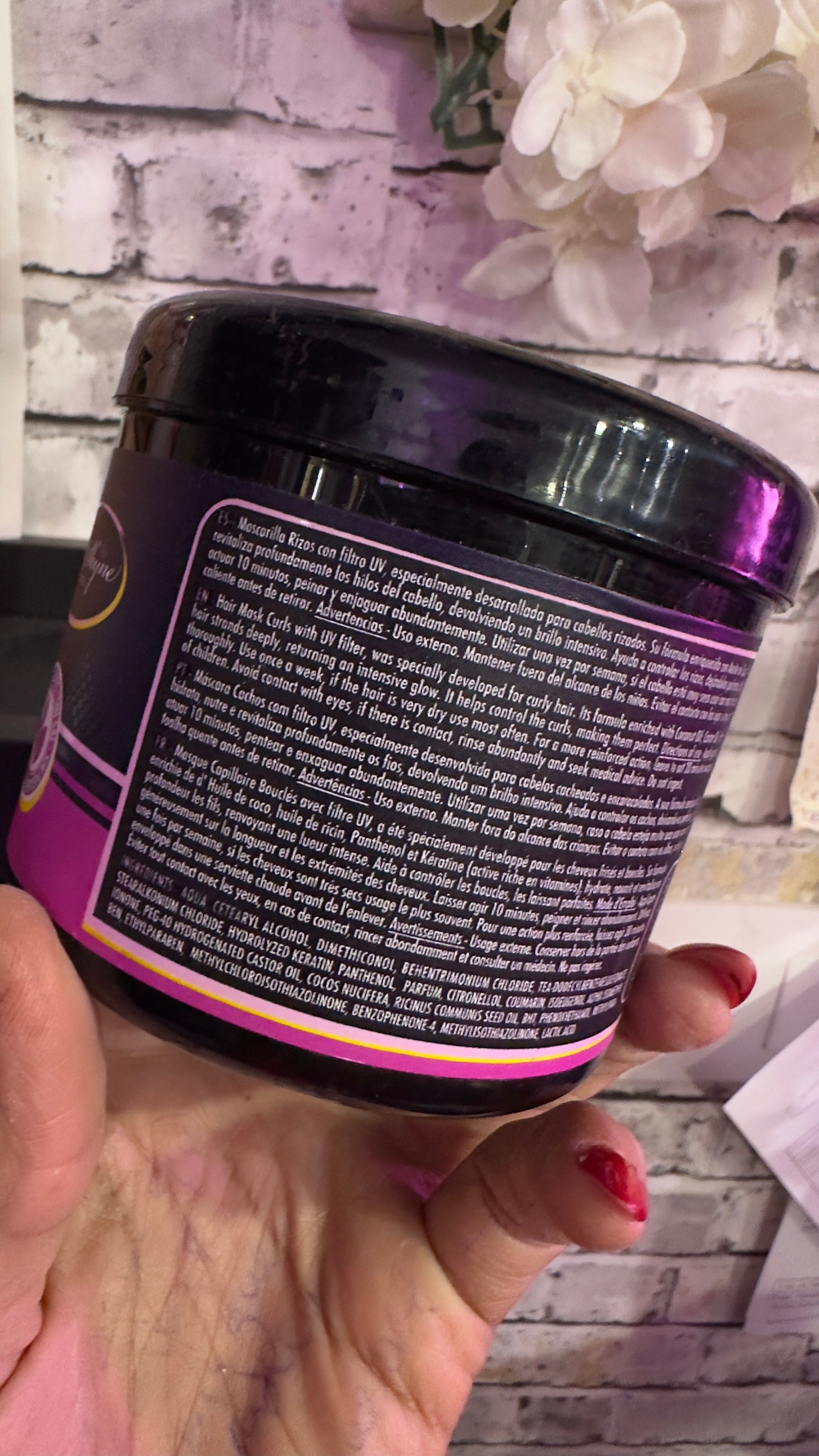 Mascarilla rizos con aceite de coco