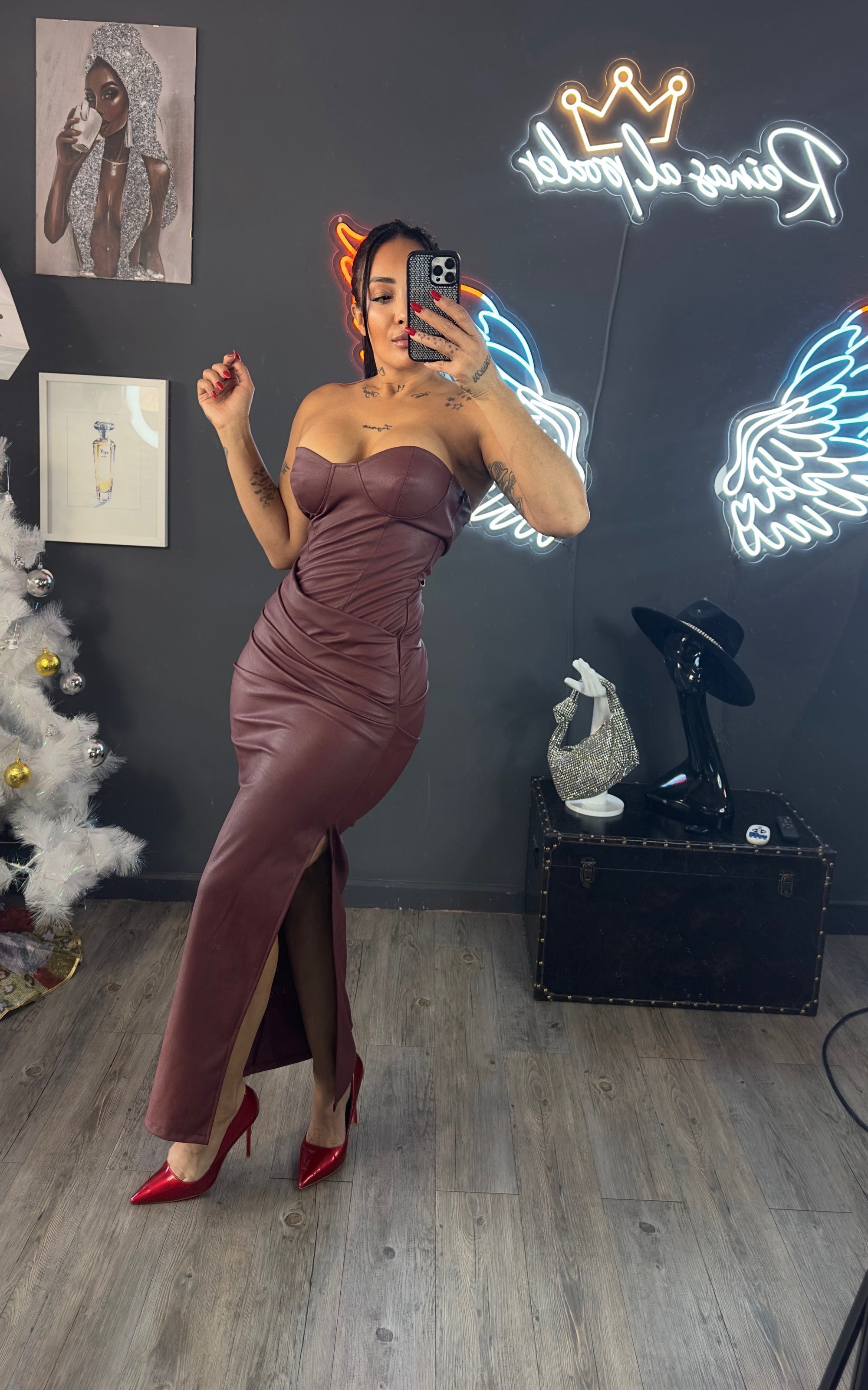 Vestido Iconic Leather