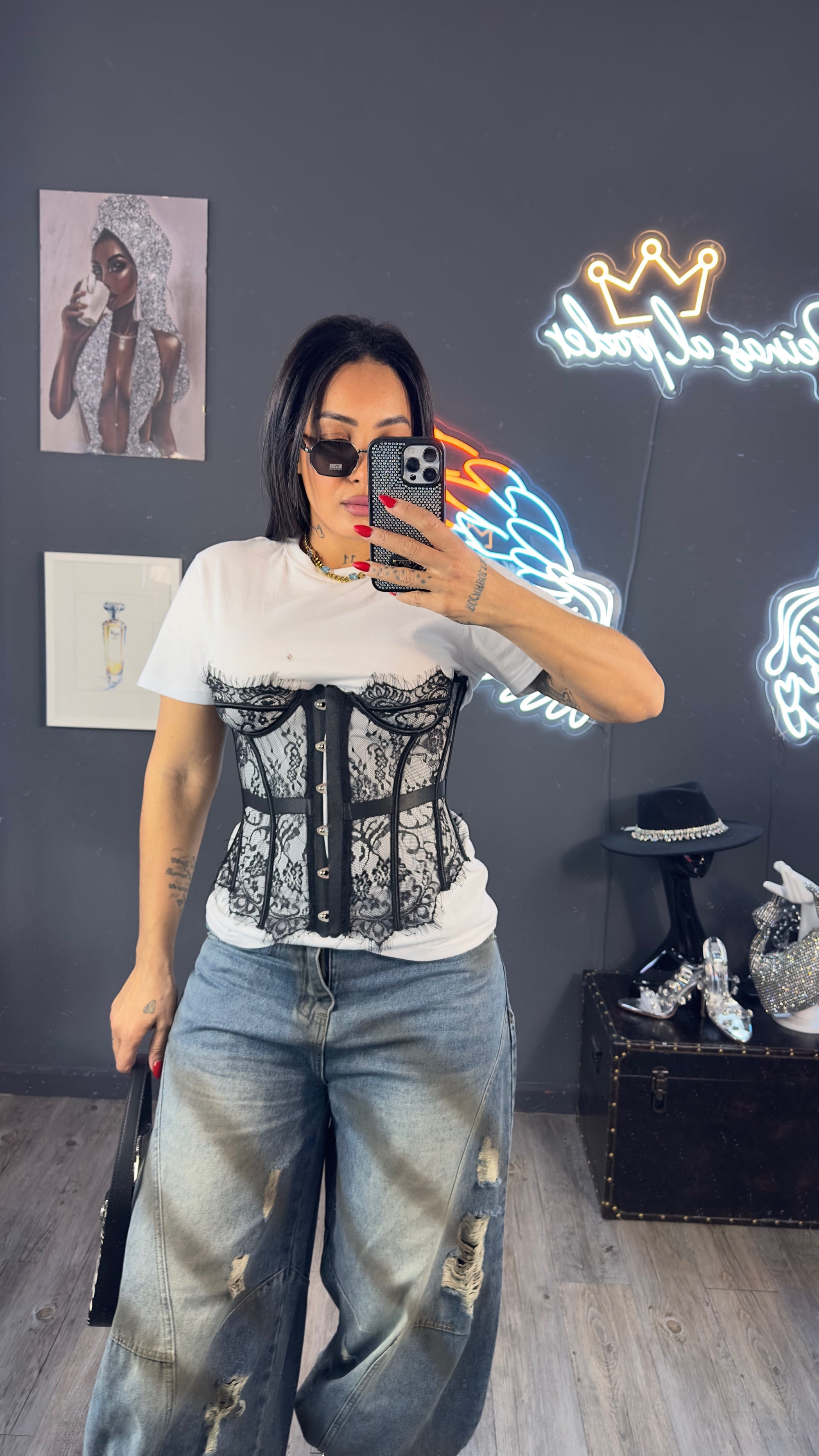 Corset encaje de locura