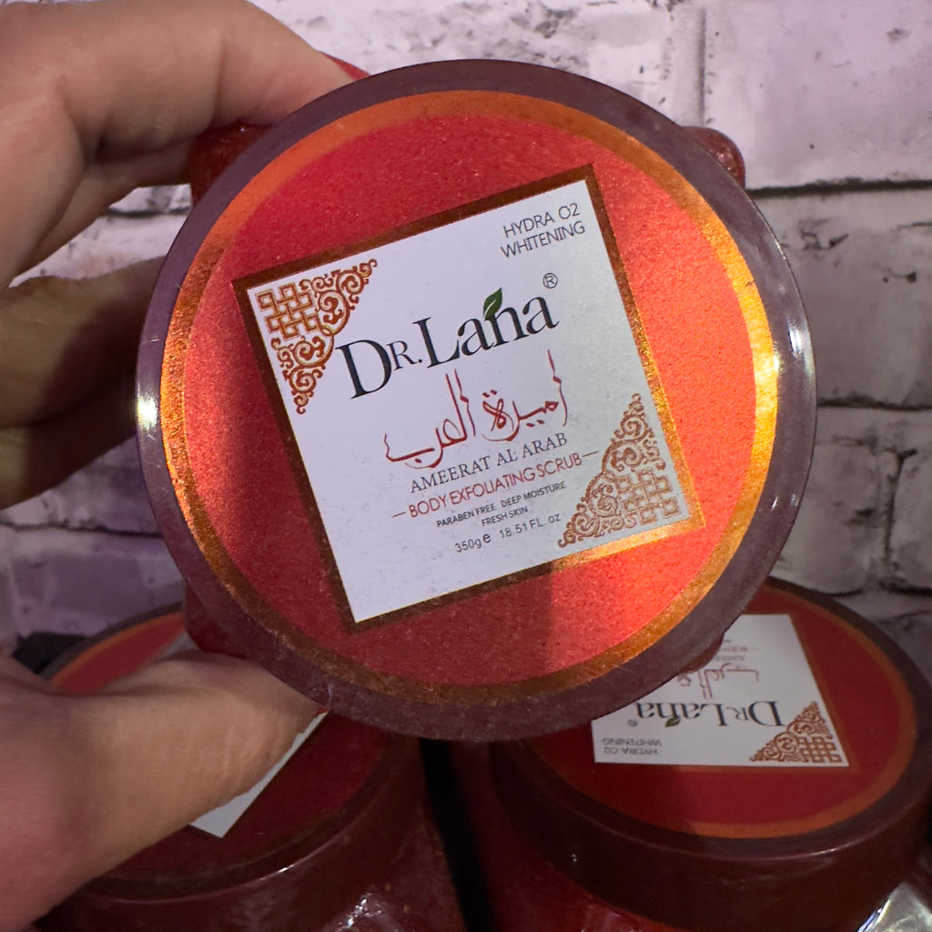 Exfoliante de princesa de Arabia con purpurina