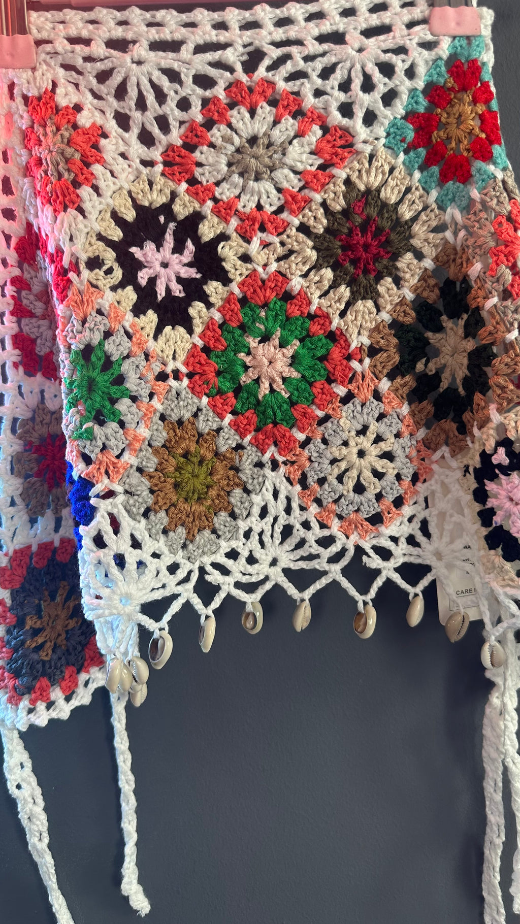 Top crochet conchas
