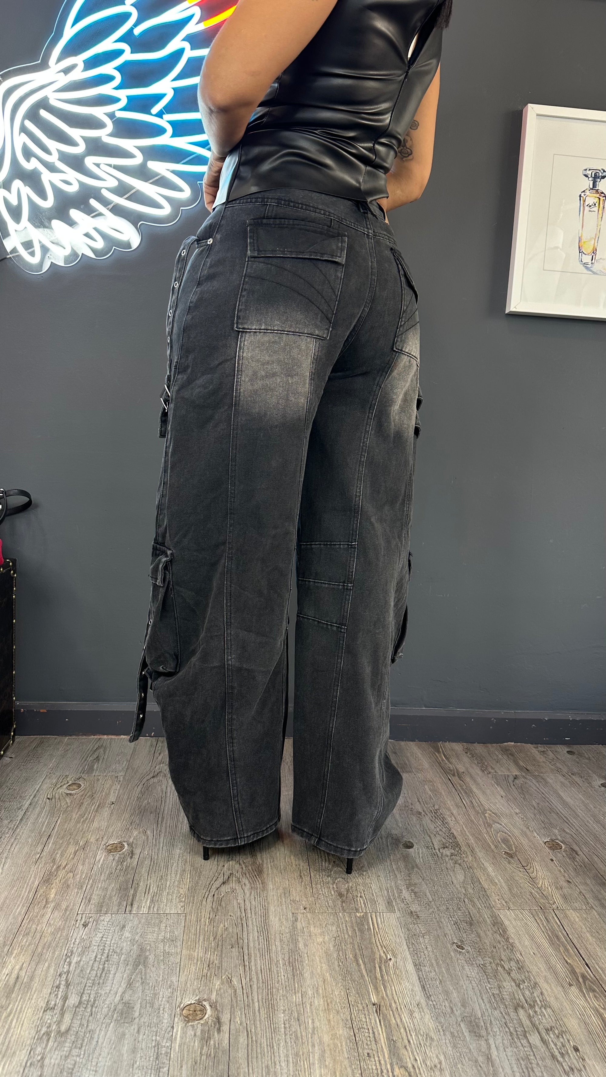Jeans cargo BAGGY over size