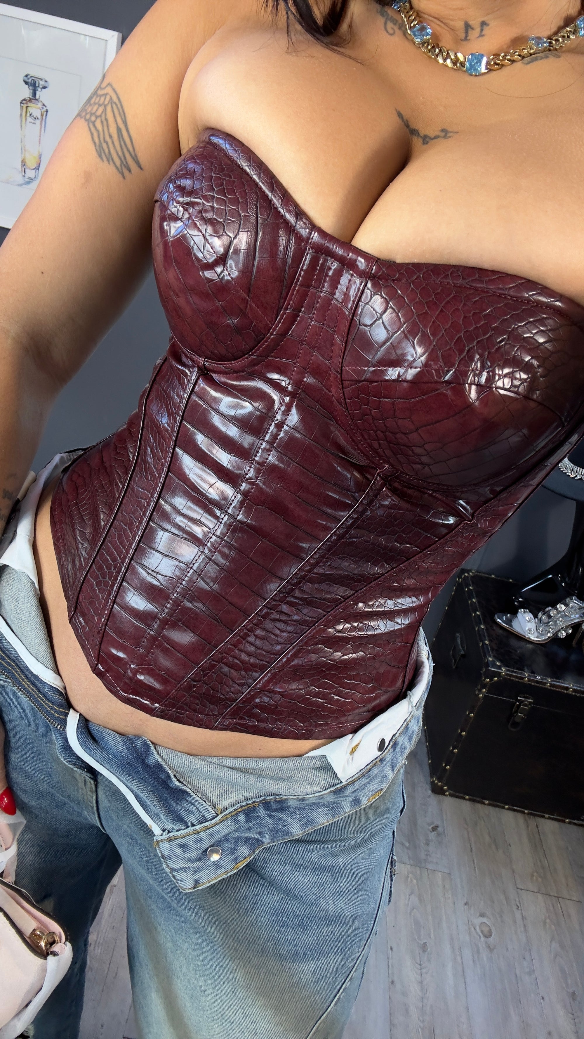 Corset premium, pitón