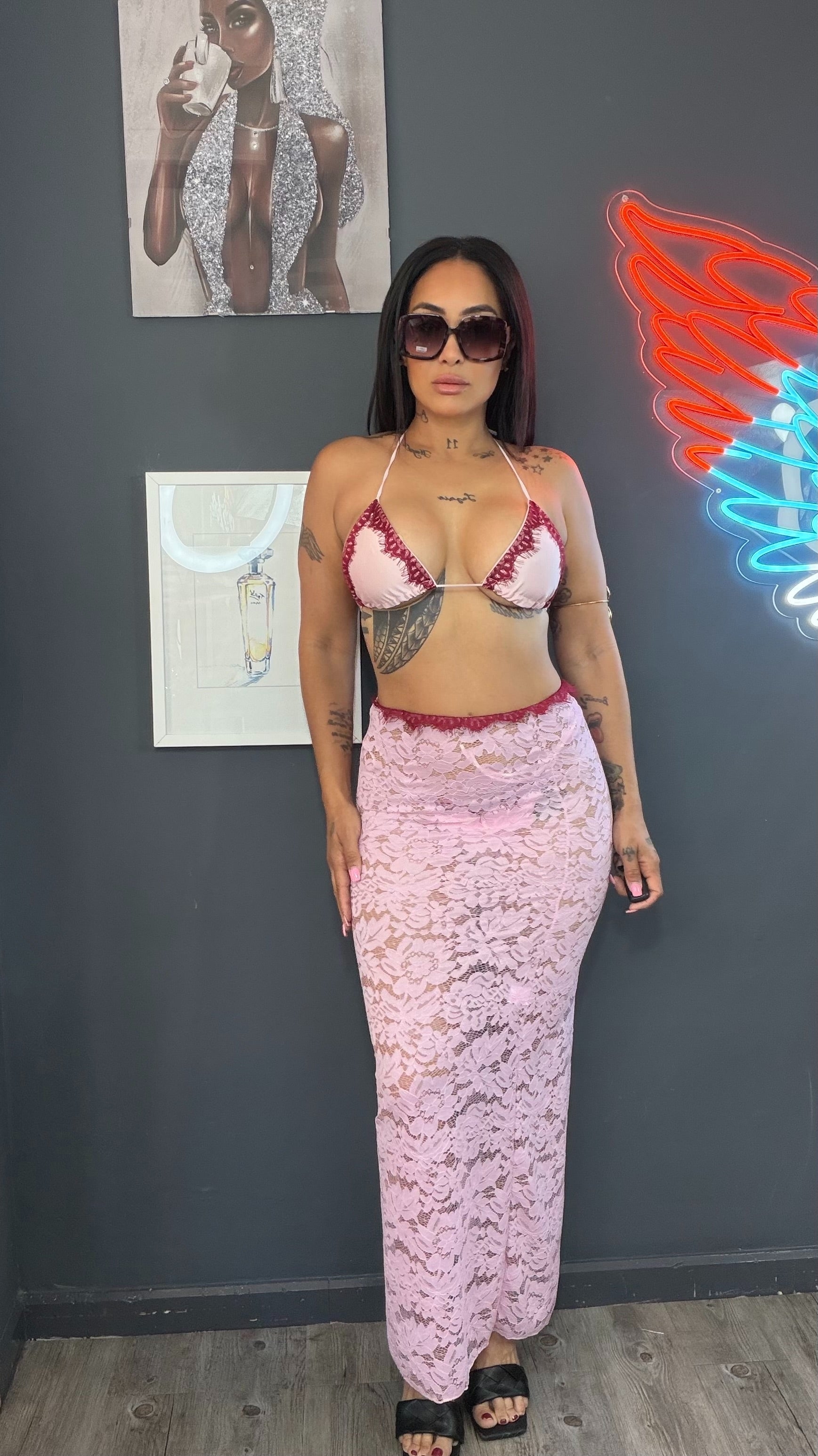 Bikini verano azul 3 PZ