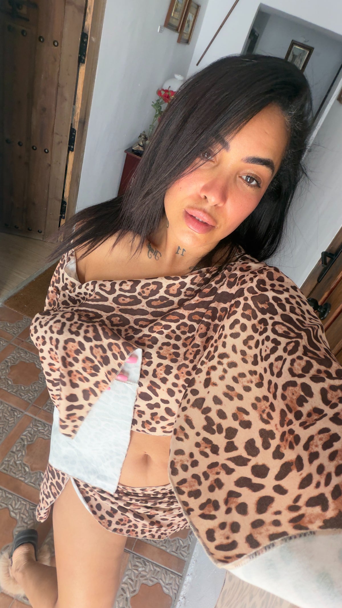 Conjunto Madonna leopardo