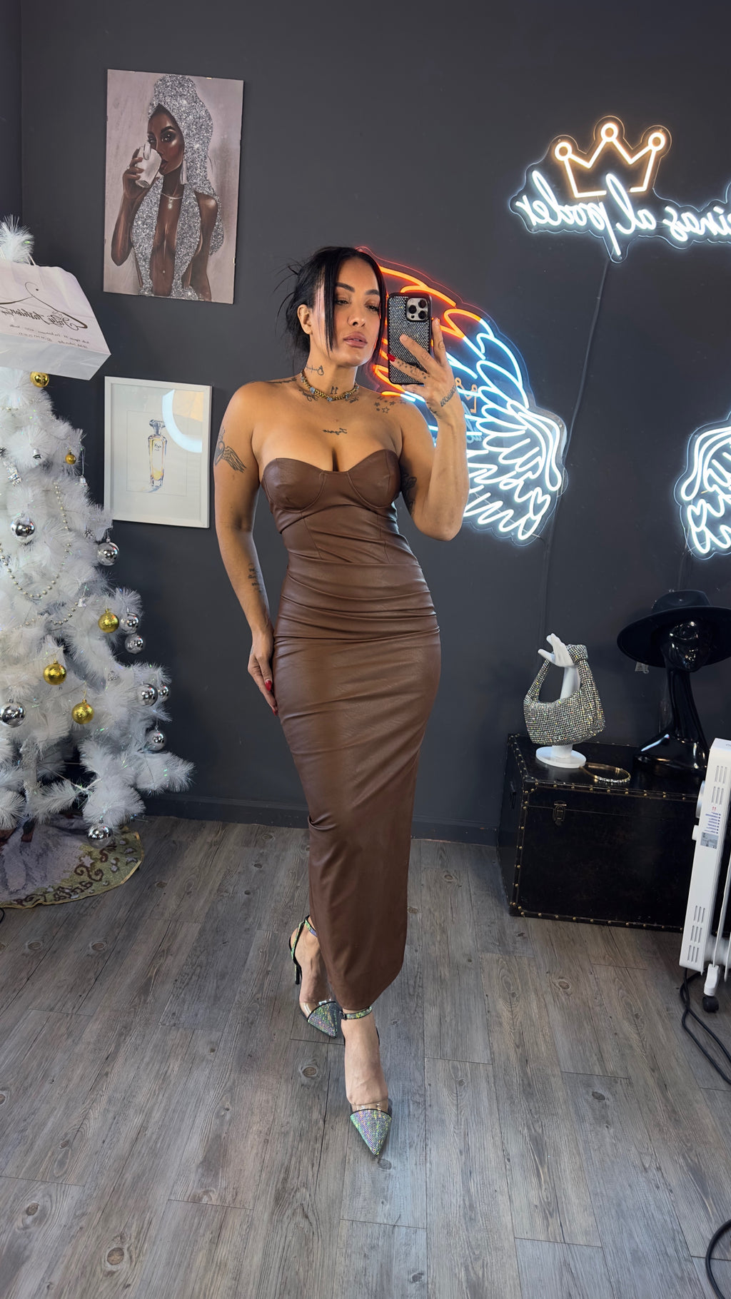 Vestido Iconic Leather