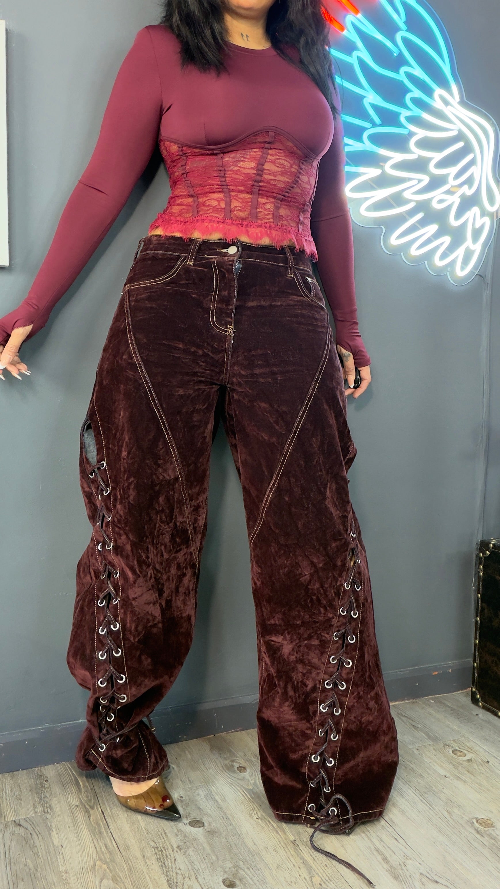 Jeans Premium con acabado exterior efecto ante vintage