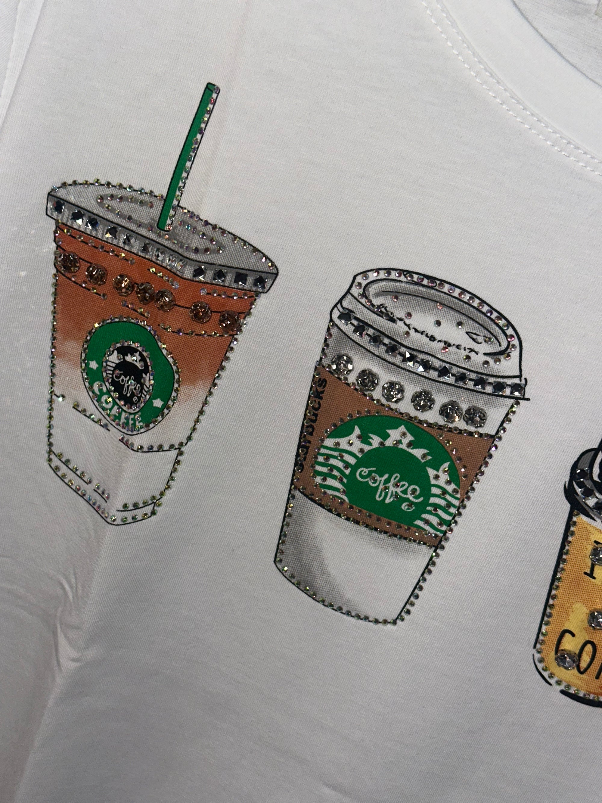 Camiseta coffe diamante