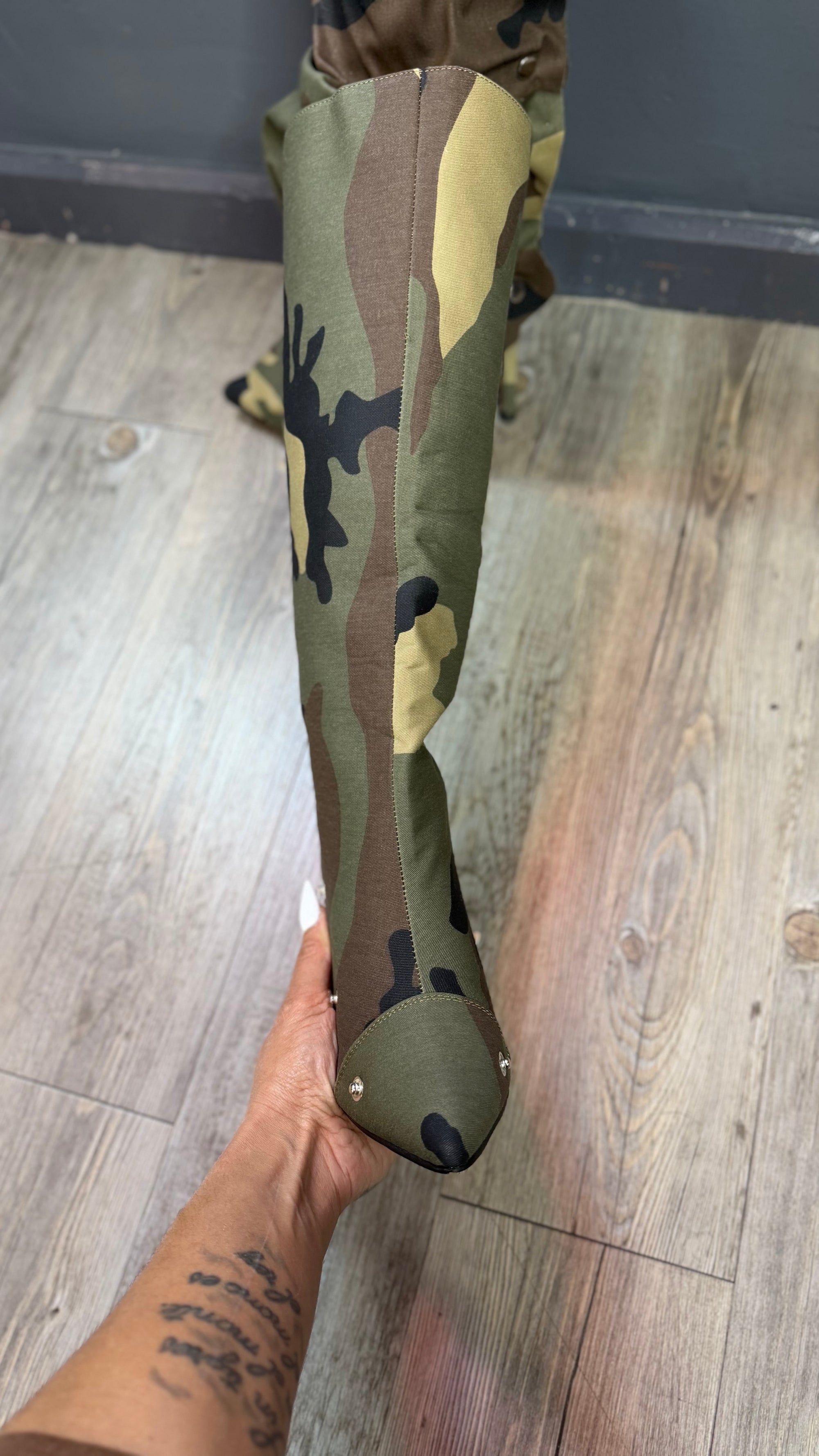 Botas segunda piel camuflaje DENIM