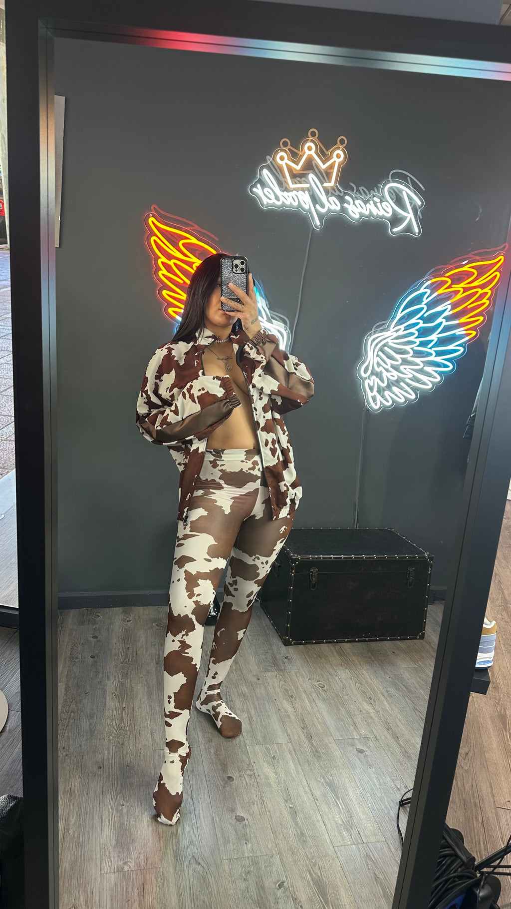 Leguins leotardos vaca