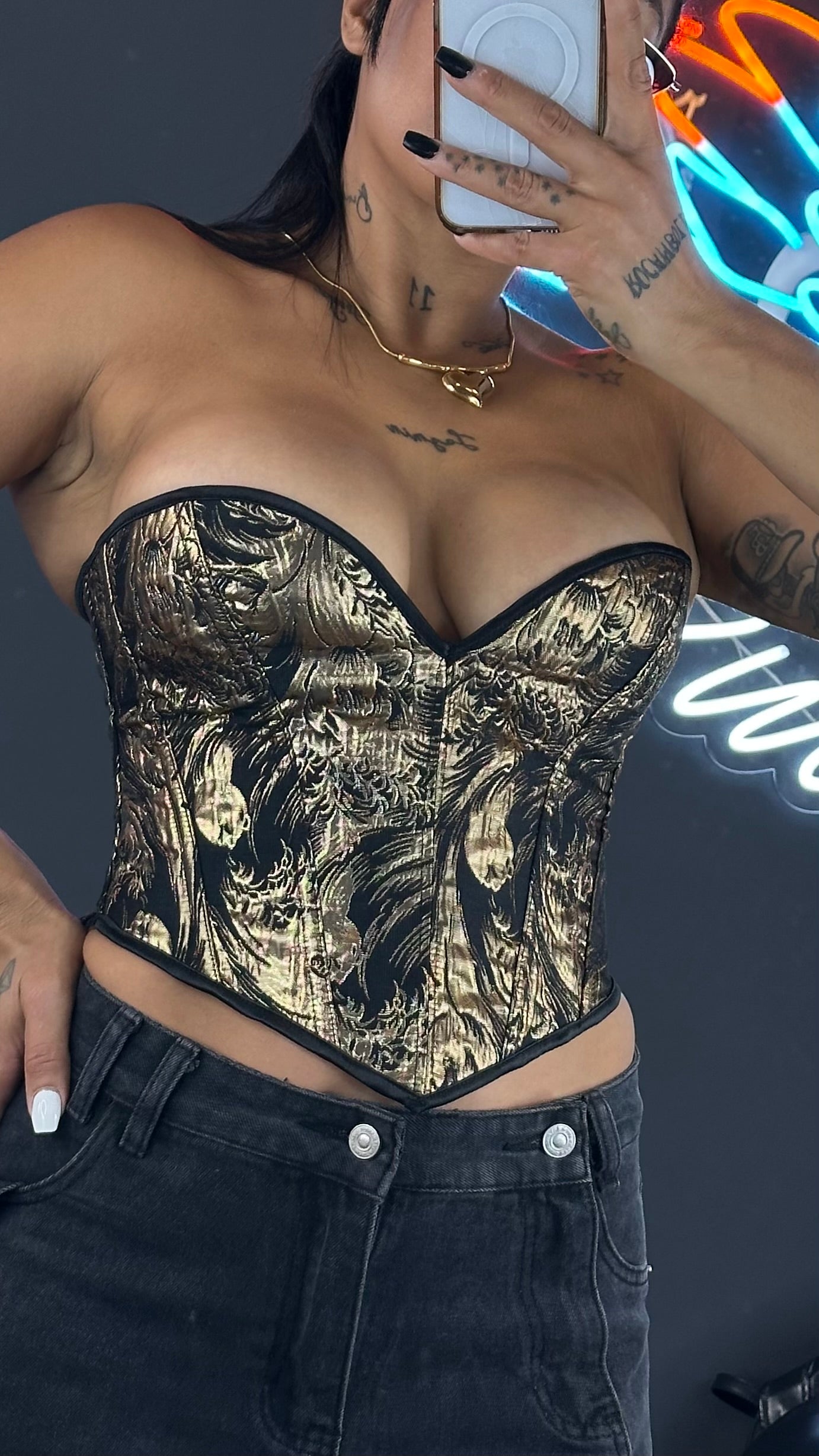 Corset Barroco Dorado