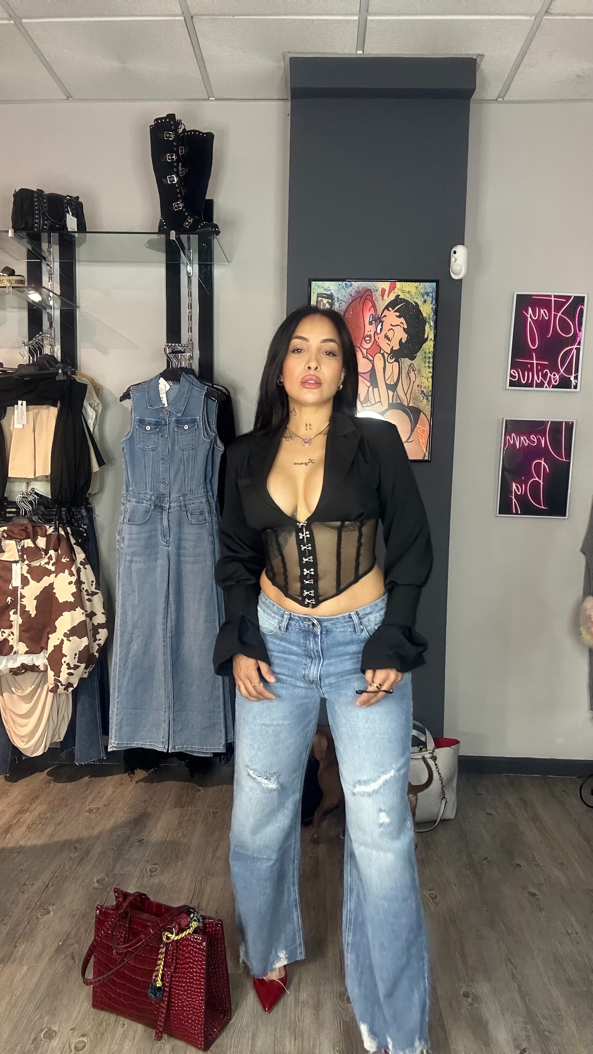 Blazer crop tull