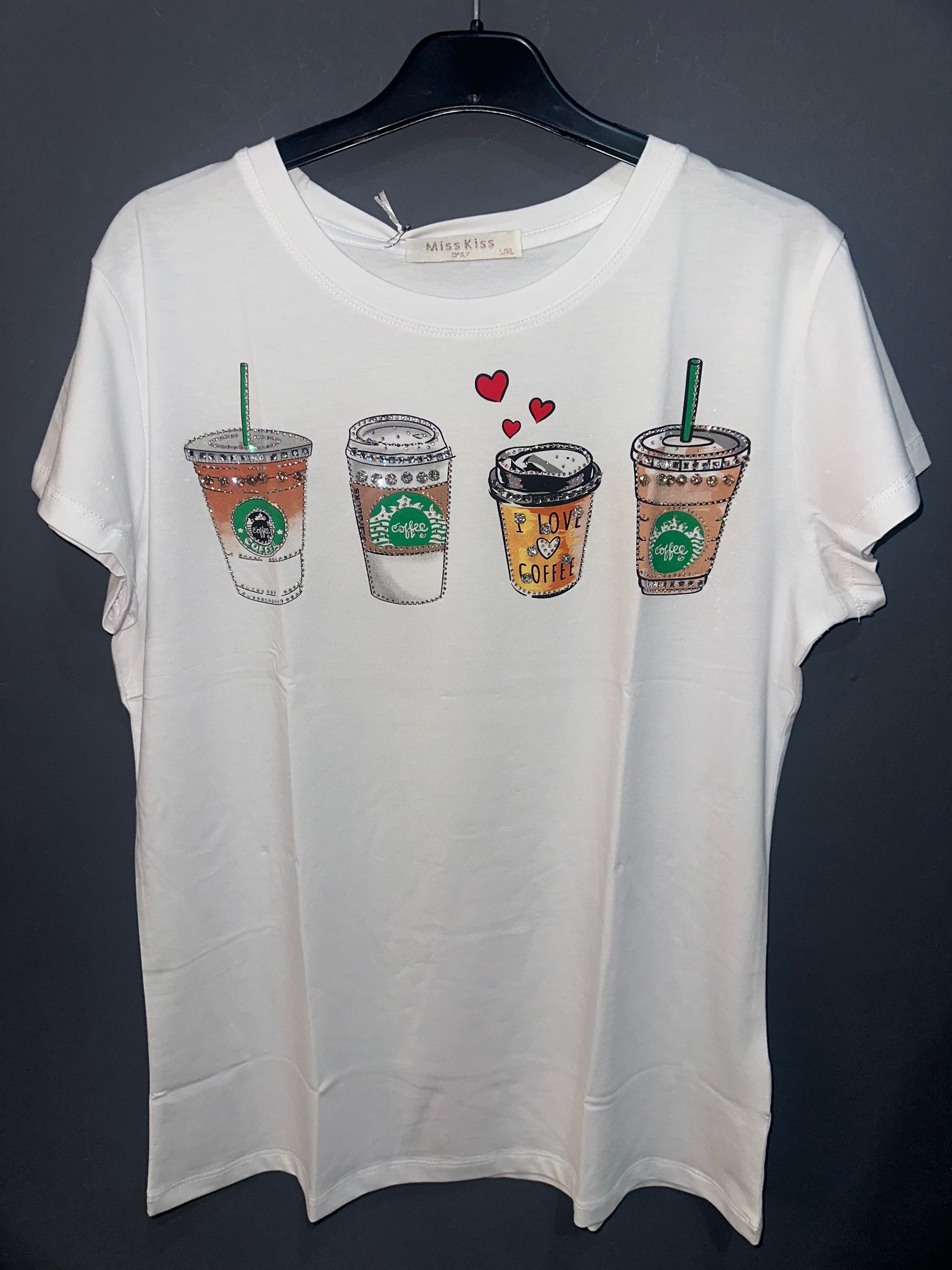 Camiseta coffe diamante