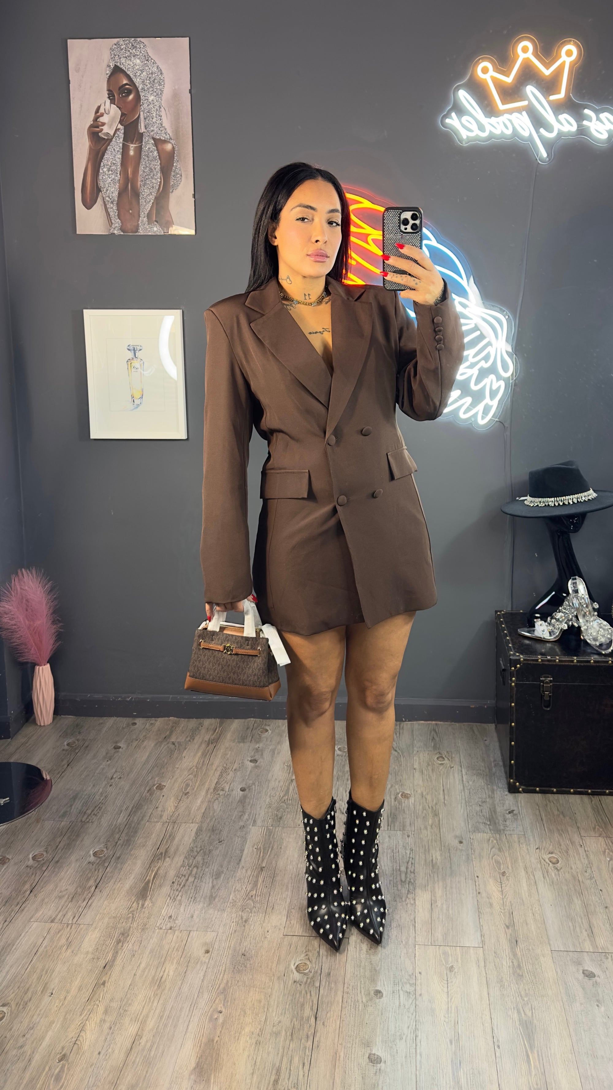 Vestido blazer Oversize