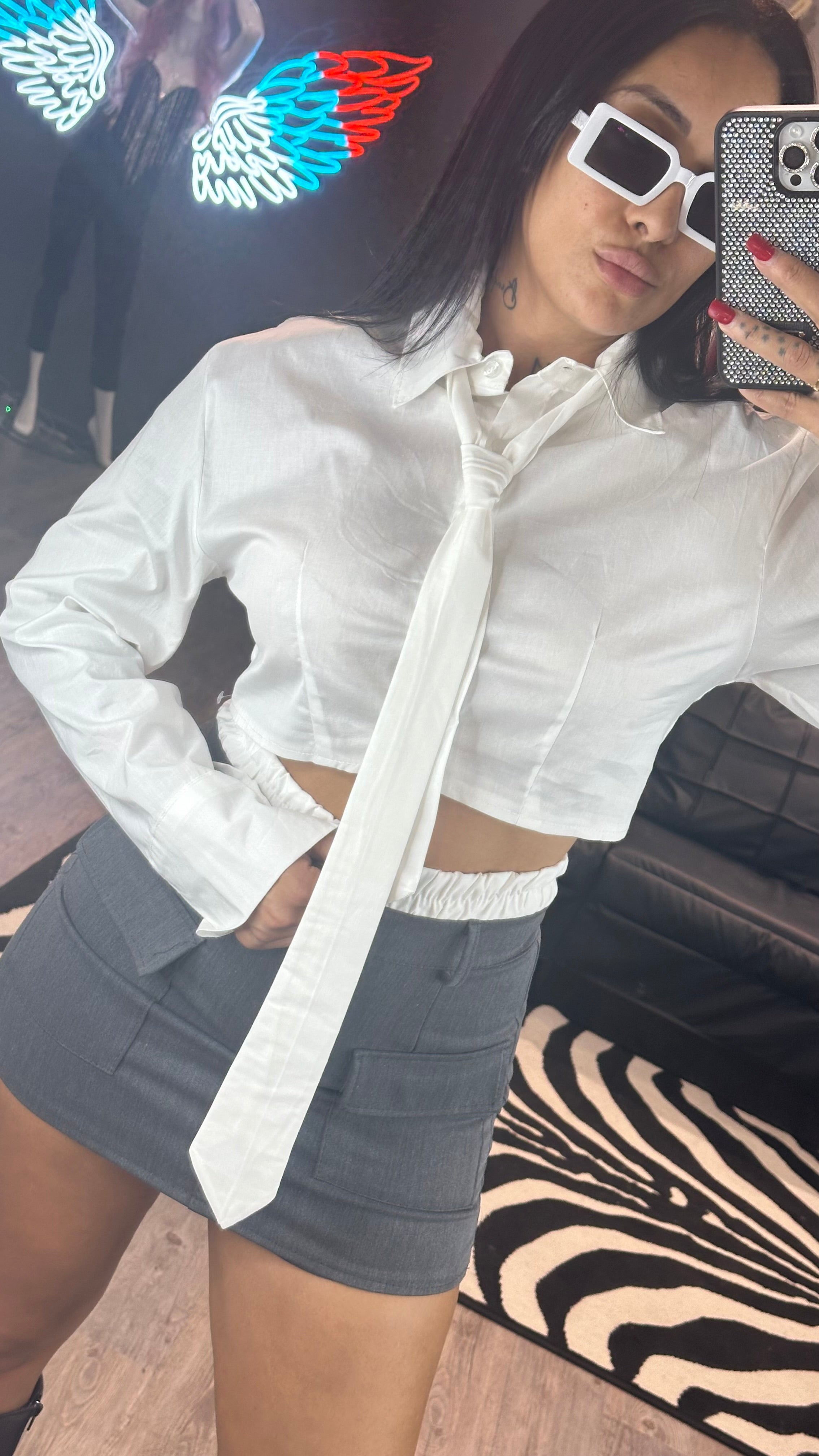 Camisa crop