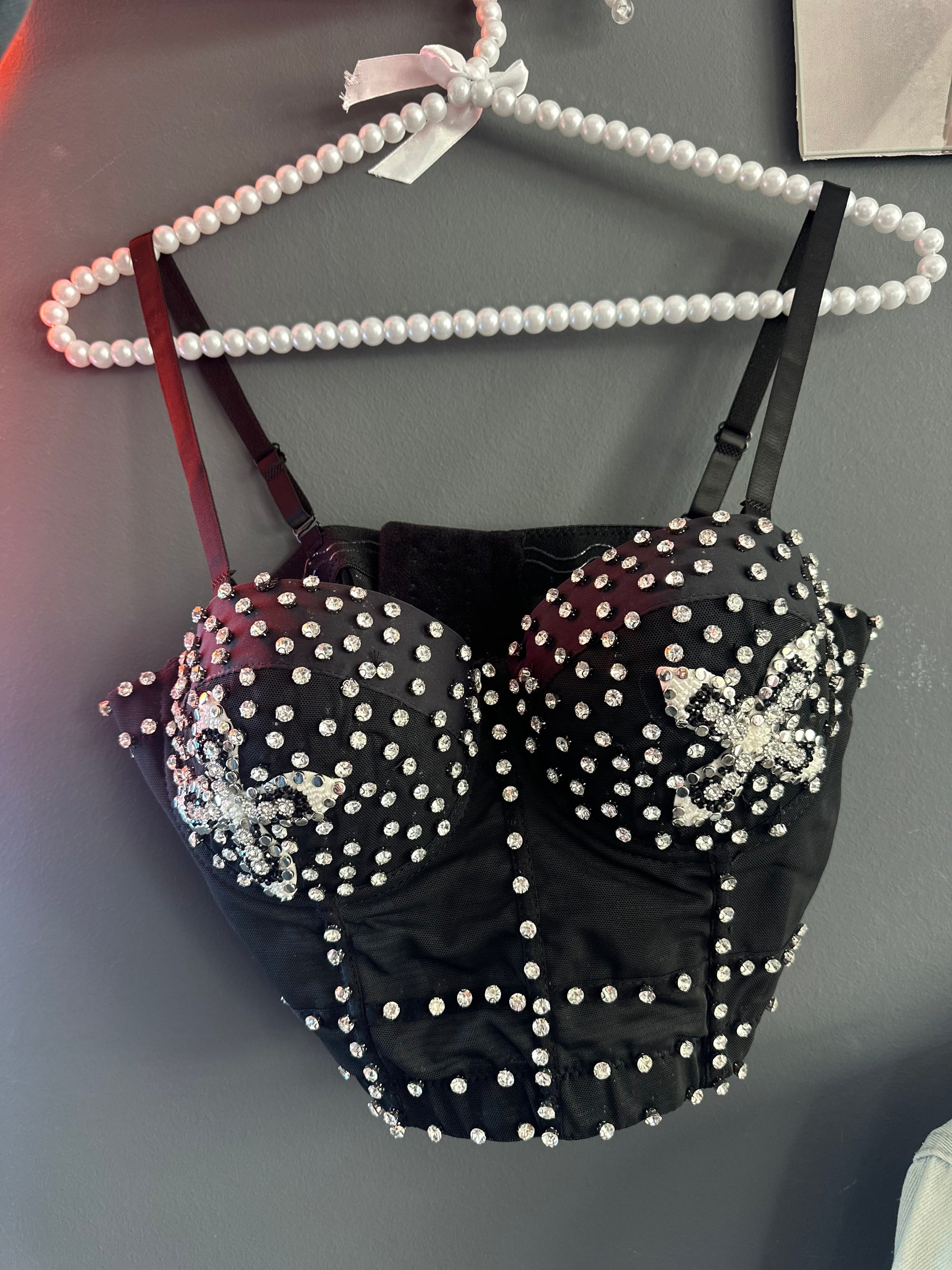 Corset top brillo cruz