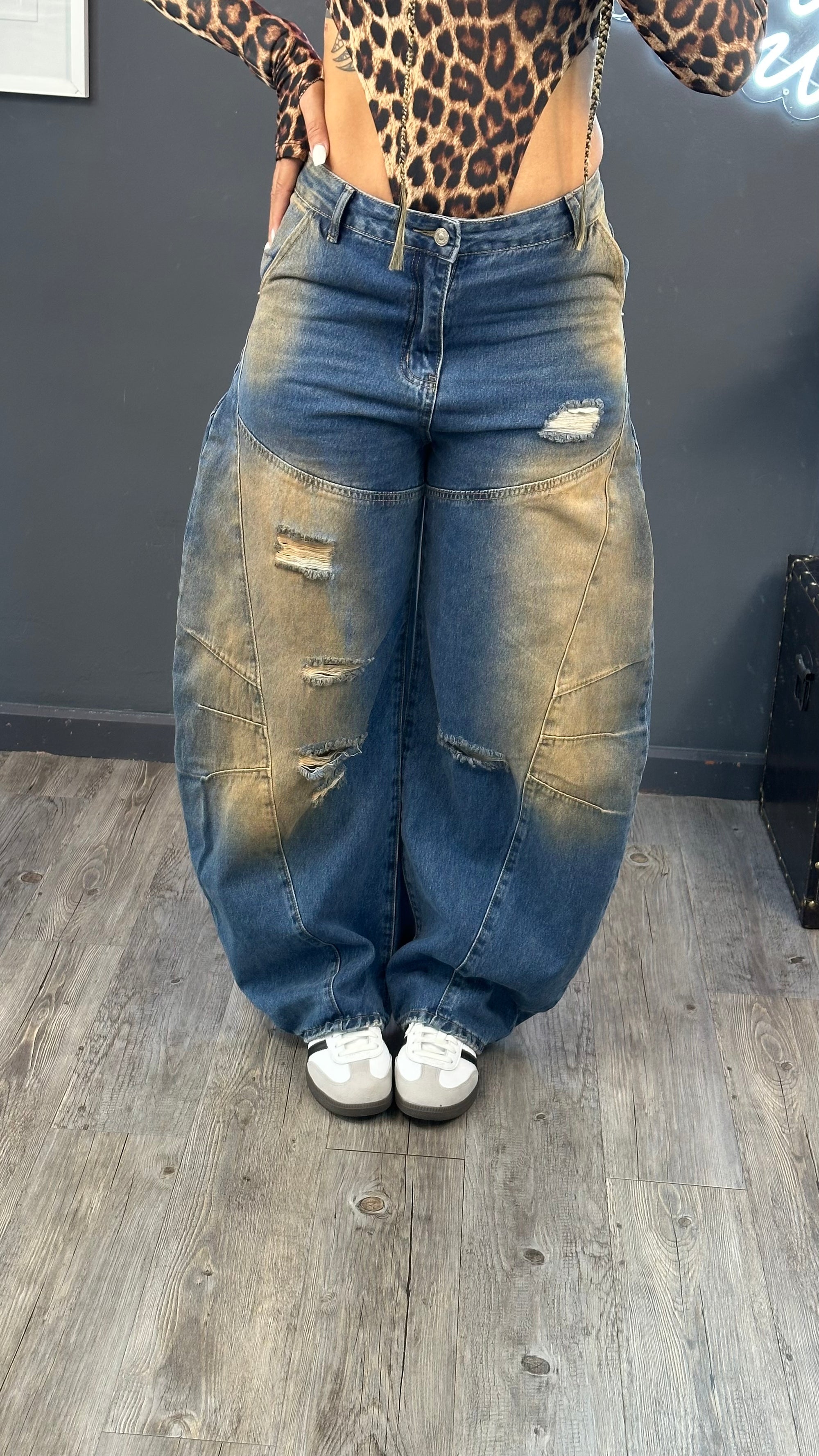 Jeans baggy extremo premium a