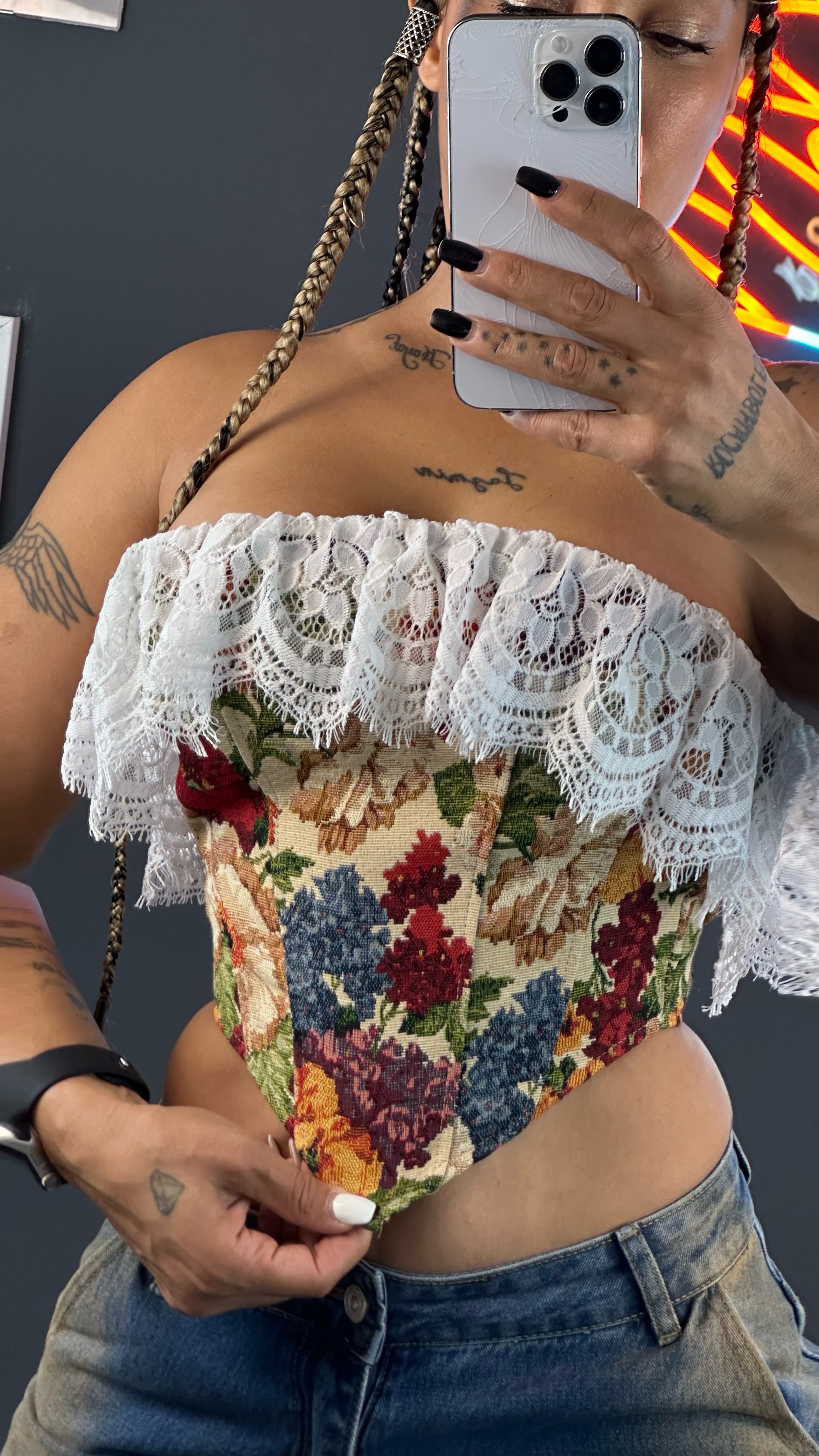 Top corset sin ballenas