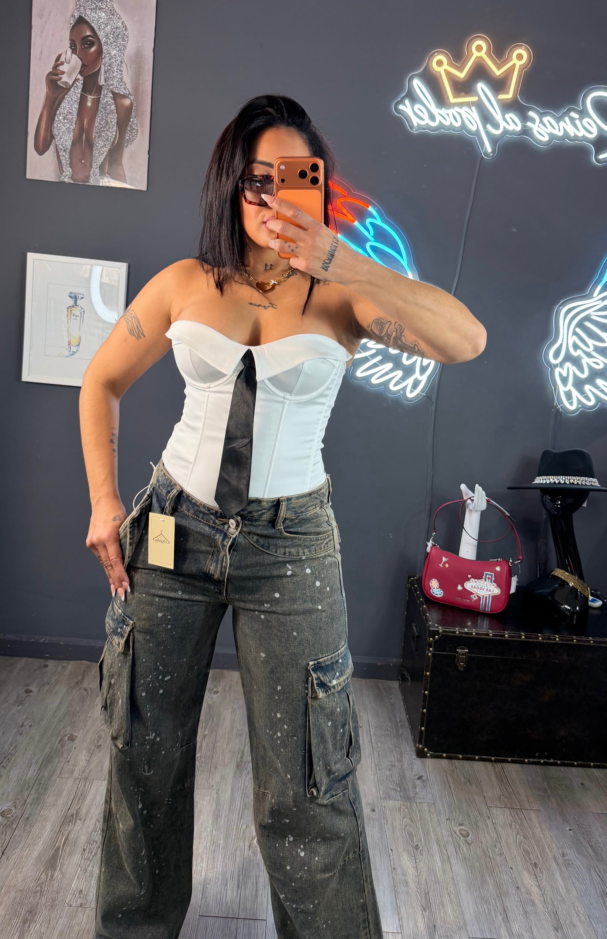 Corset, corbata elástico