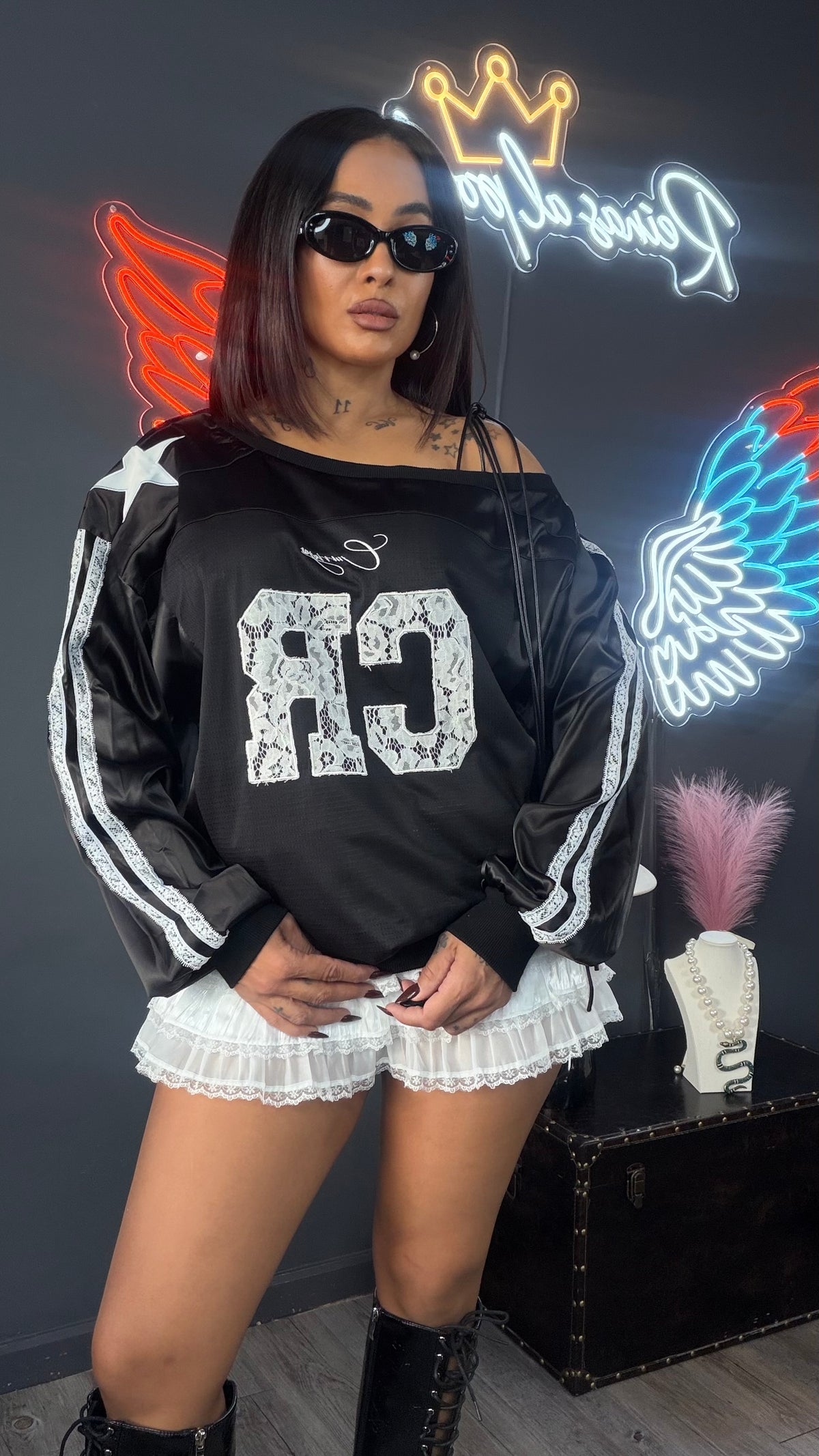 Sudadera, asimétrica premium