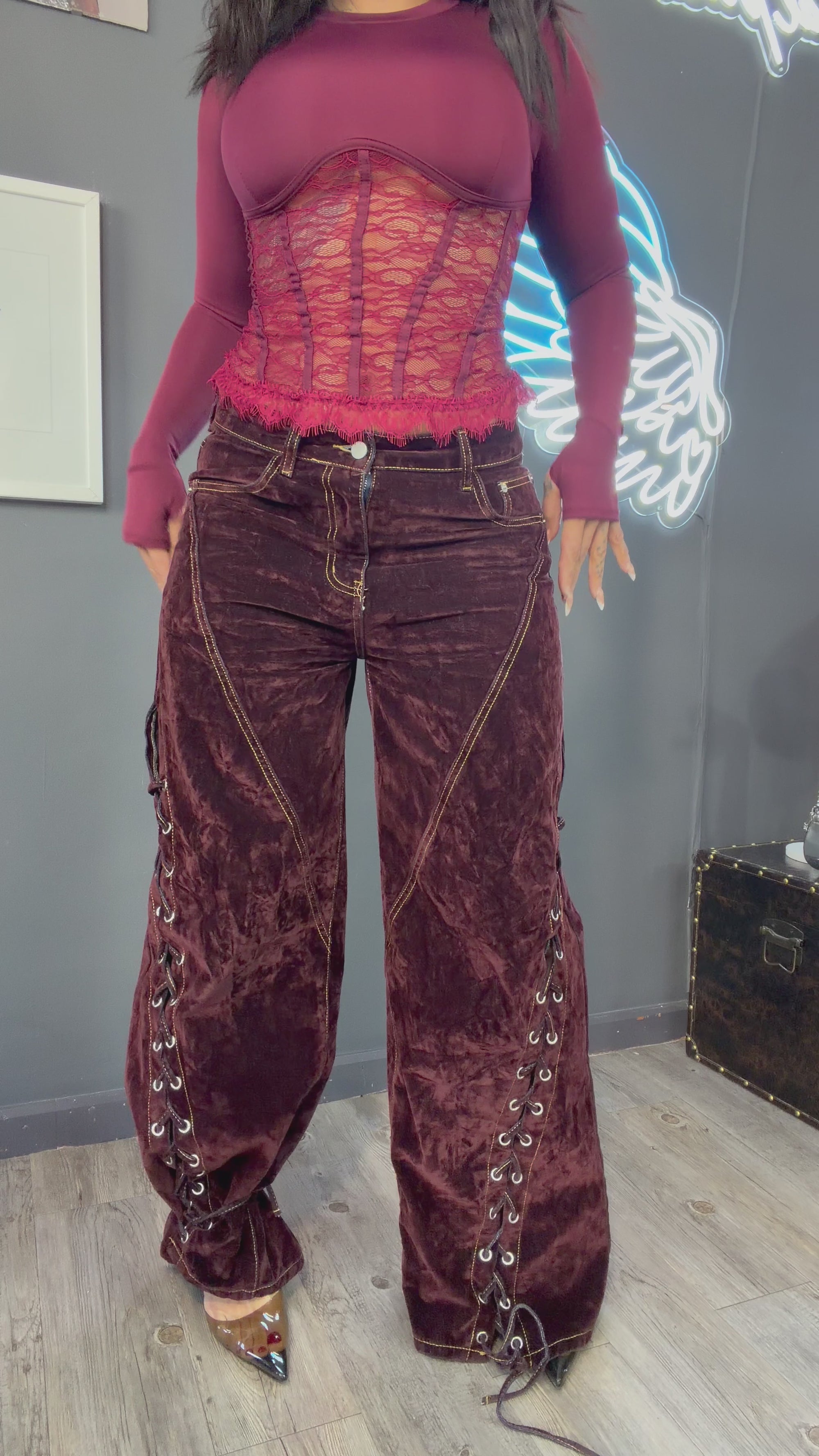 Jeans Premium con acabado exterior efecto ante vintage